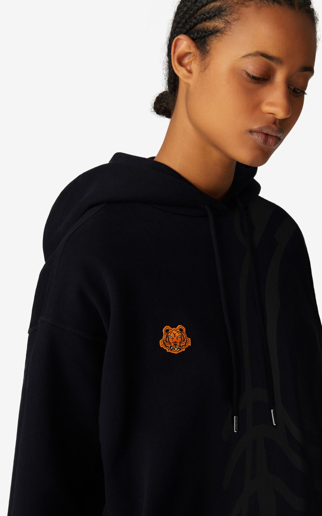 K-Tiger oversized hooded sweatshirt dress - 6