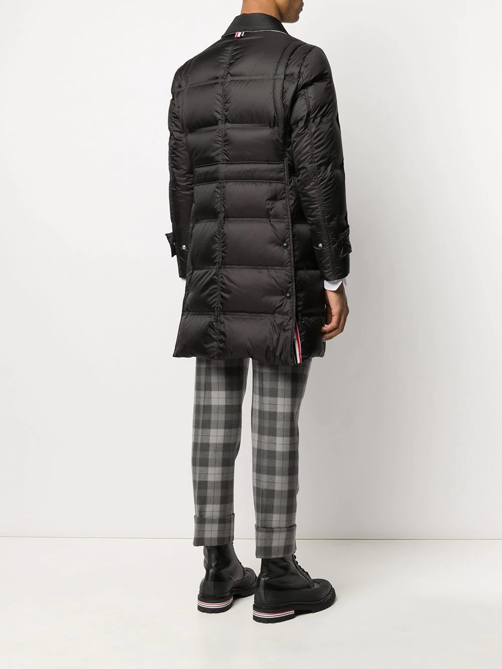 quilted zipped puffer jacket - 4