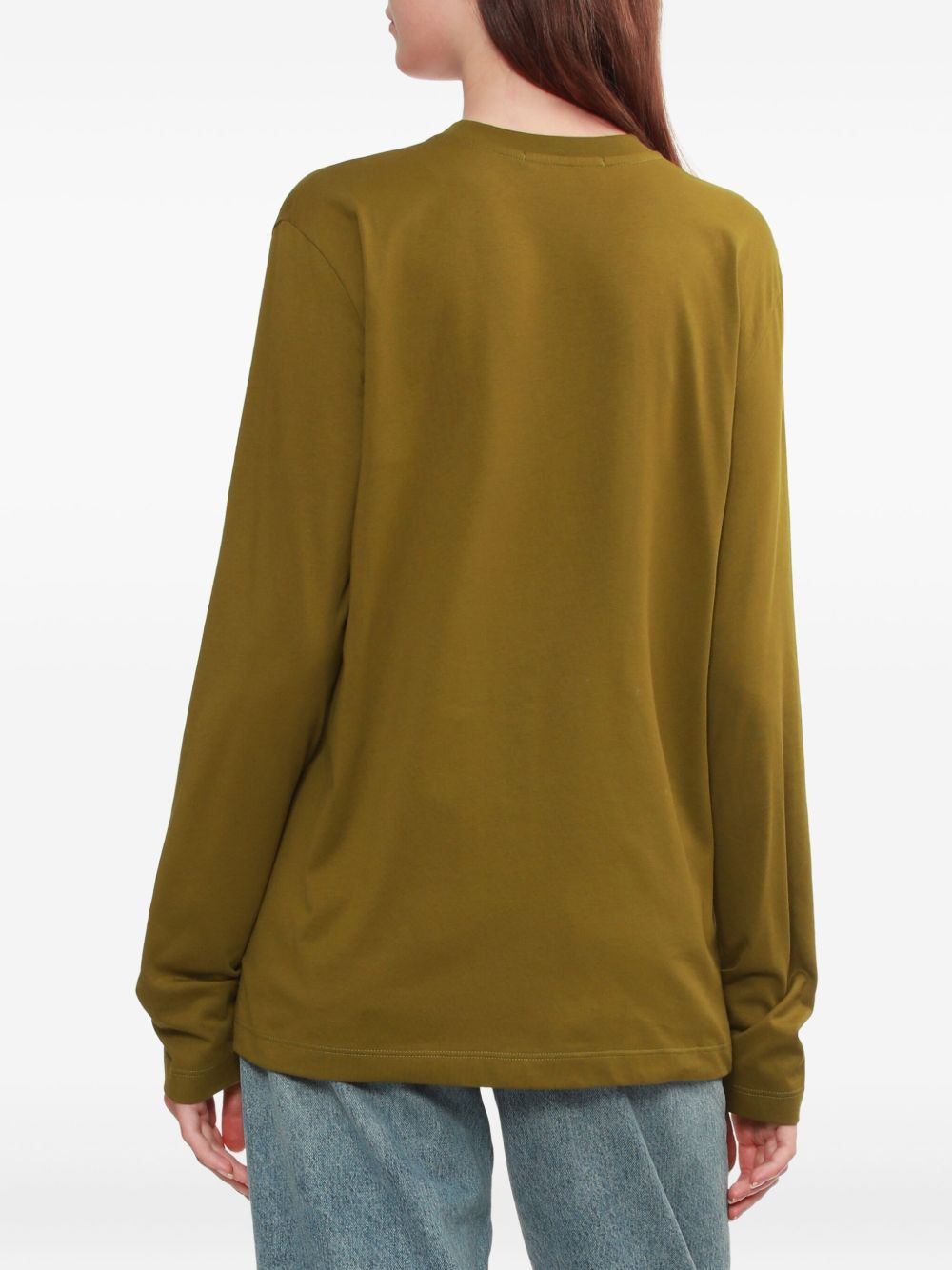 logo-print long-sleeve top - 4