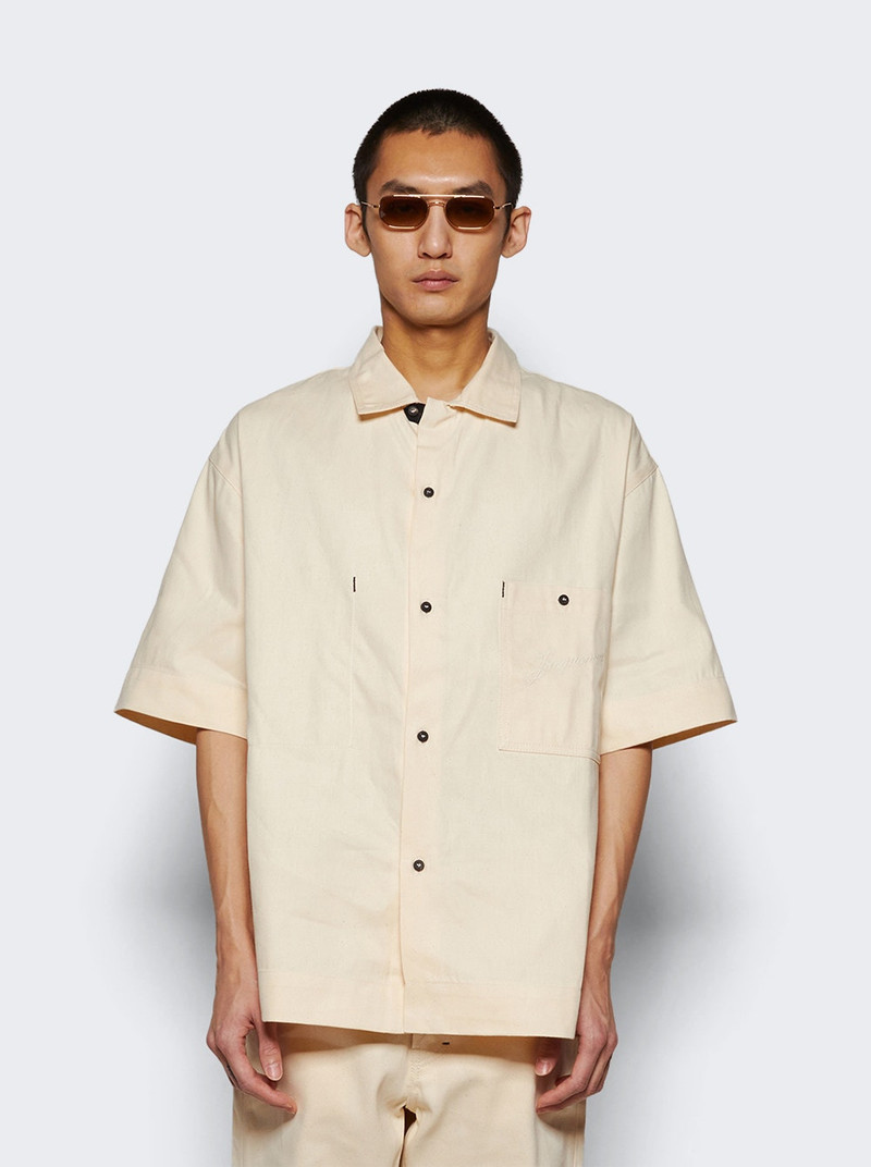 JACQUEMUS De-nÎmes Aloe Shirt Off White outlook