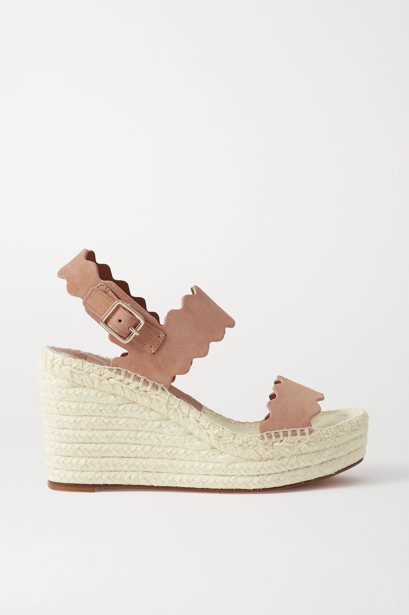 Lauren suede espadrille wedge sandals - 1