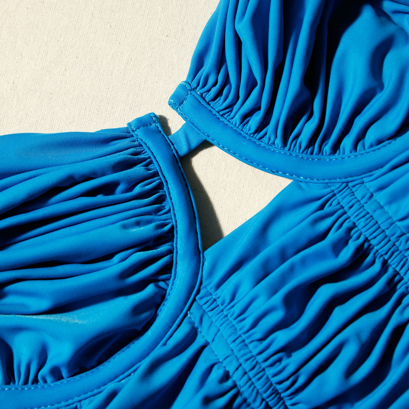 Blue Jersey Swimsuit - 4