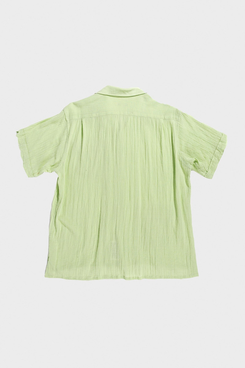 Engineered Garments CAMP SHIRT - LIME COTTON CREPE outlook
