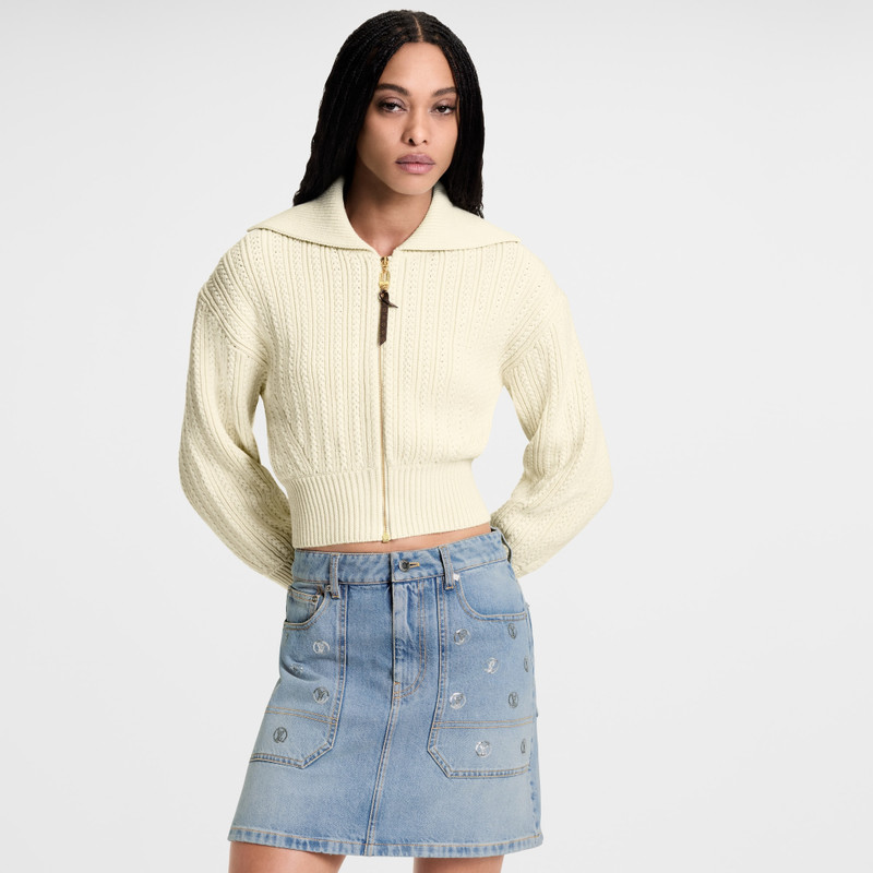 Signature Sequin Denim Mini Skirt 4