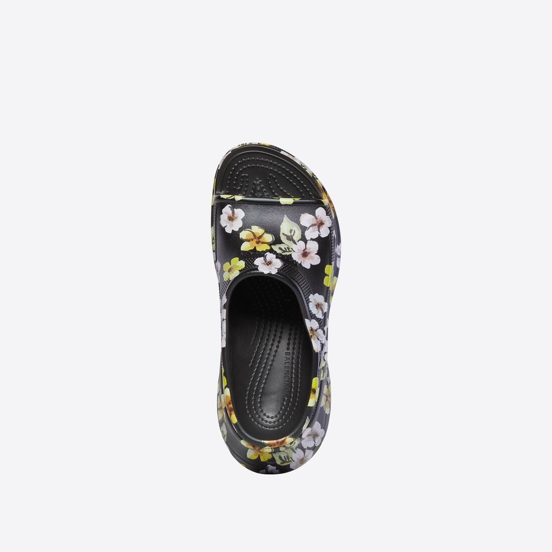 Women's Pool Crocs™ Slide Sandal Flower in Grey - 5