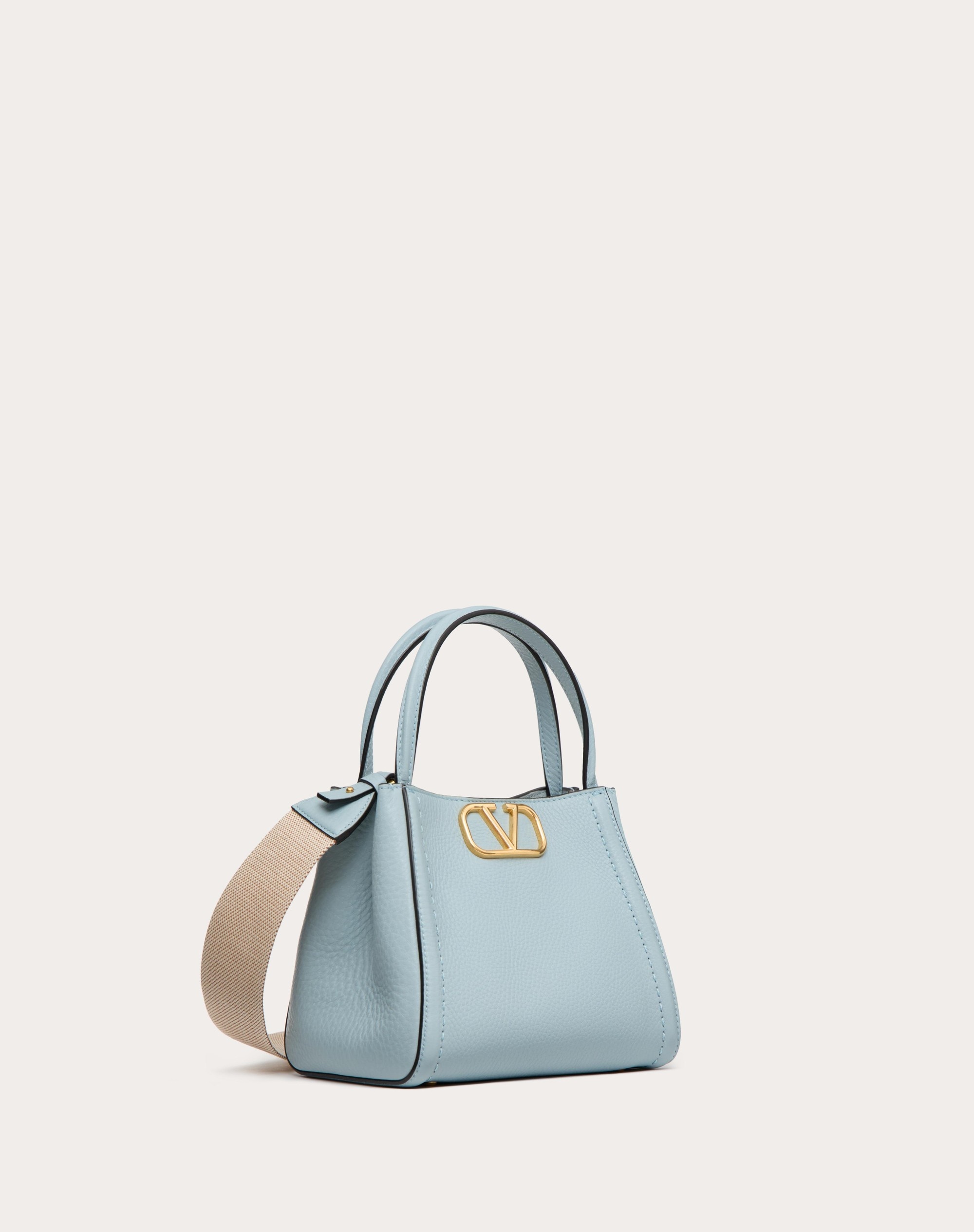 【VALENTINO】ALLTIME SMALL HANDBAG Valentino Garavani Alltime Small Handbag In Grainy Calfskin