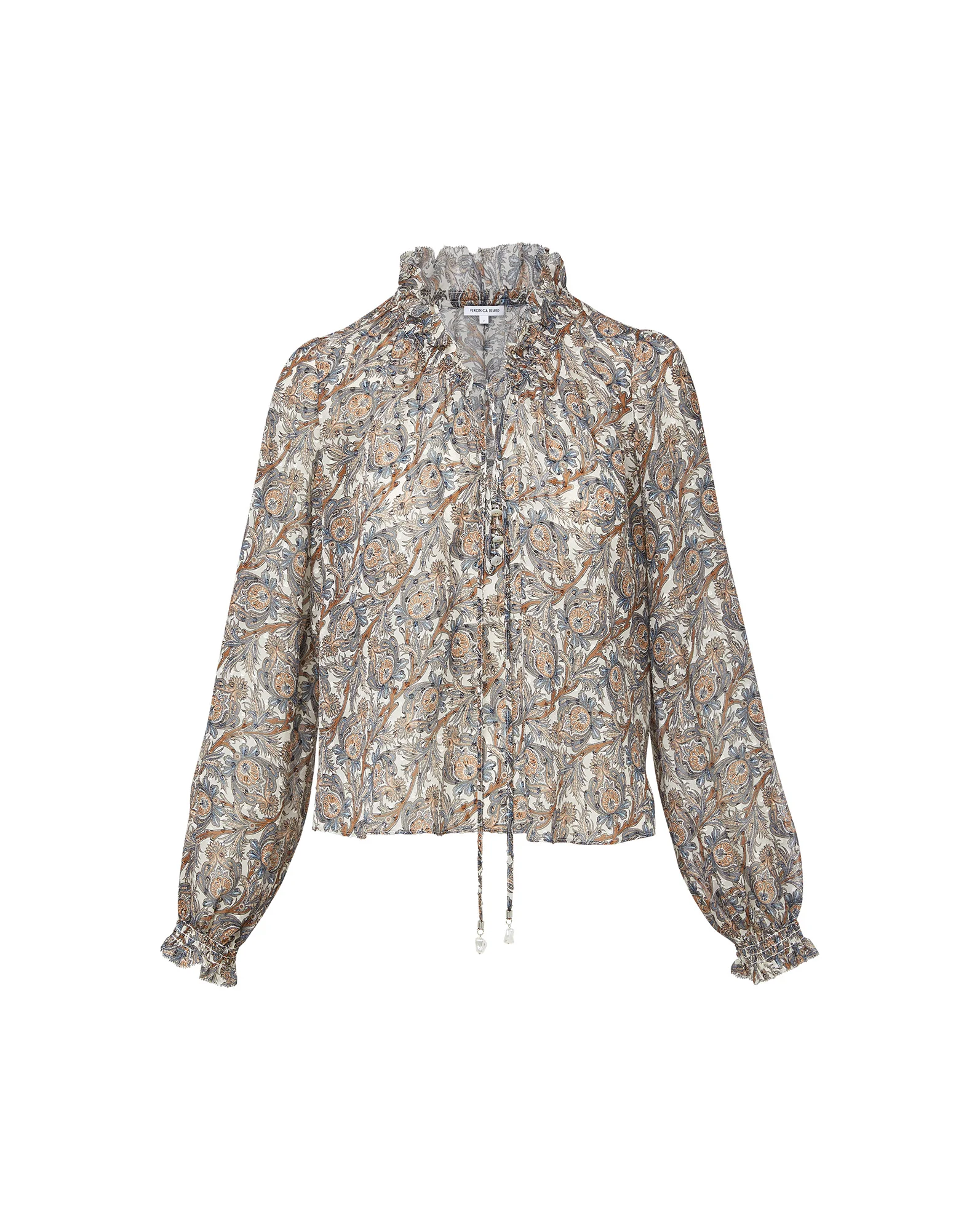 HICKORY SILK BLOUSE - 1