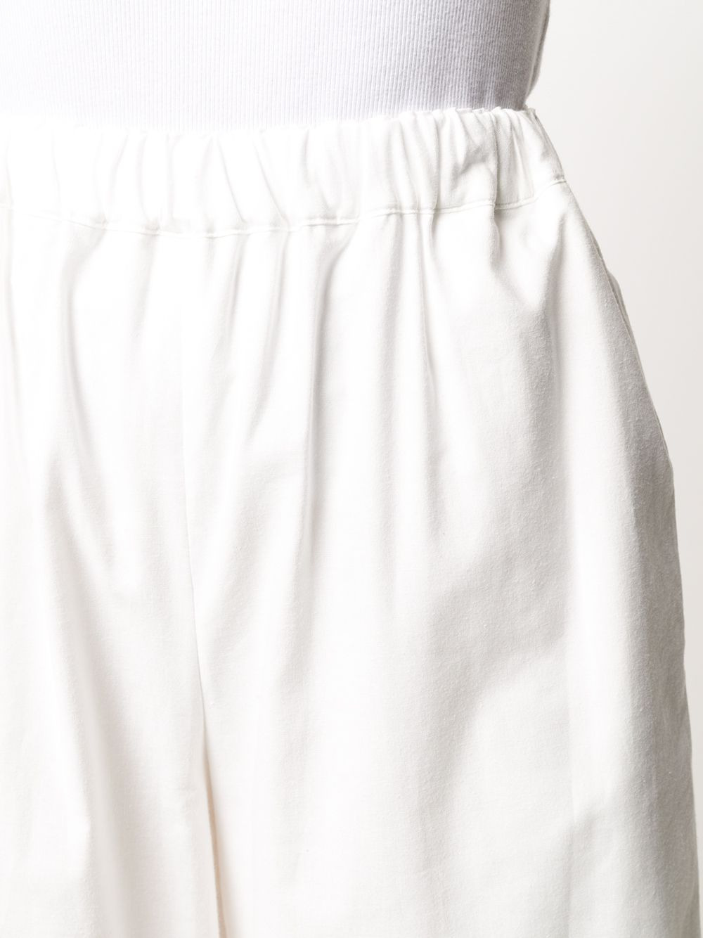 cropped wide-leg trousers - 5