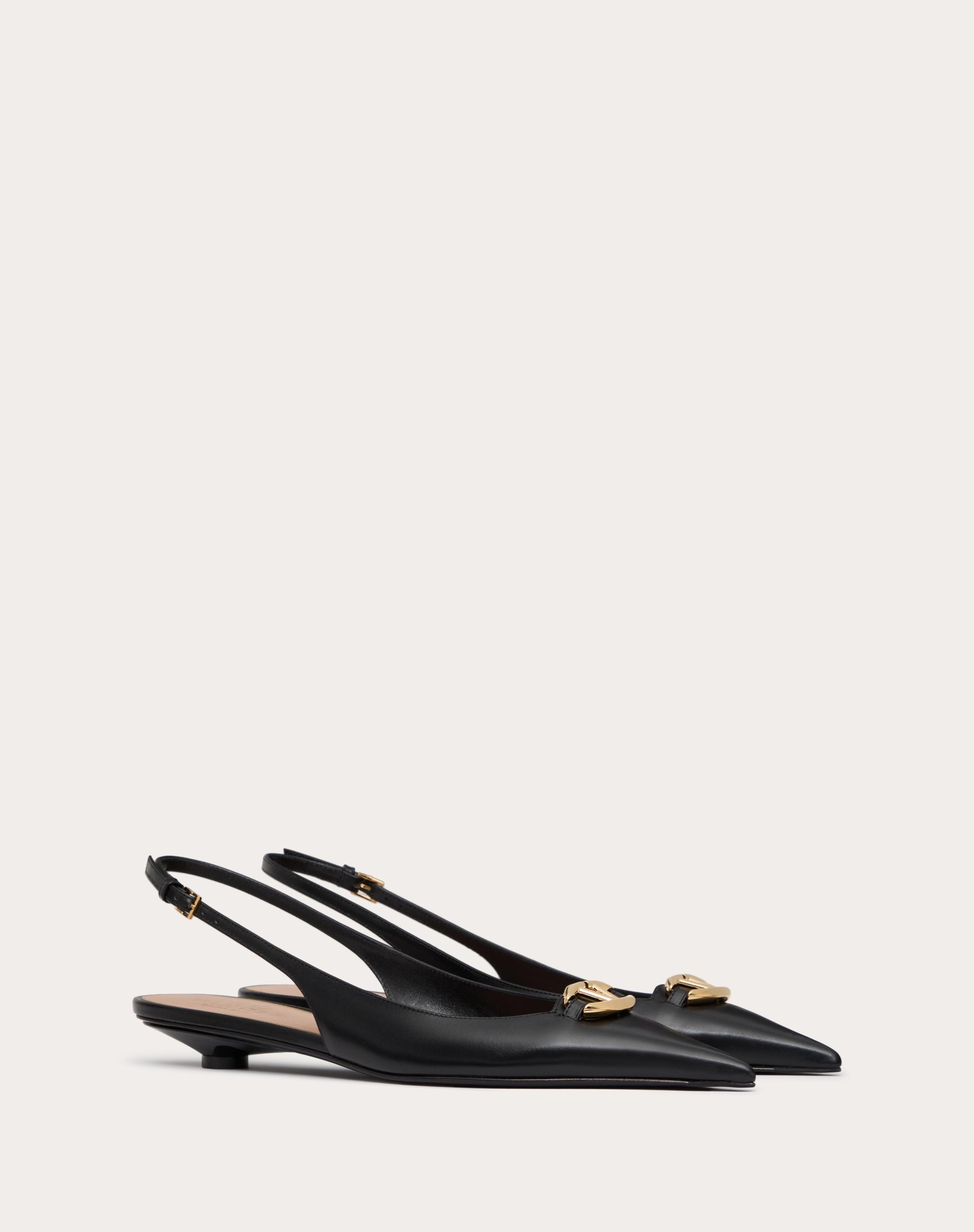 THE BOLD EDITION VLOGO CALFSKIN SLINGBACK BALLERINAS 20MM - 2