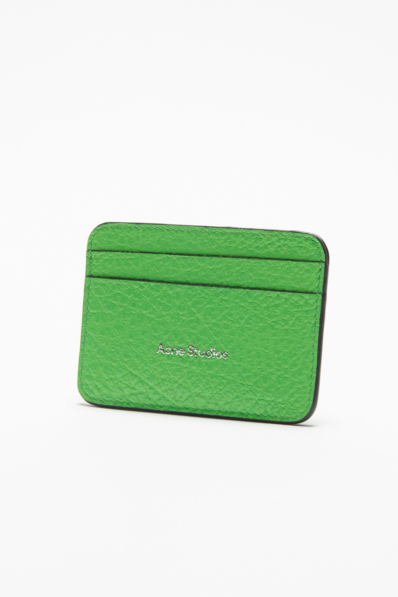 Leather card holder - Green 3