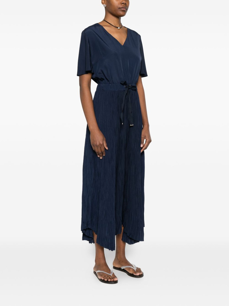 pleated V-neck dress 3