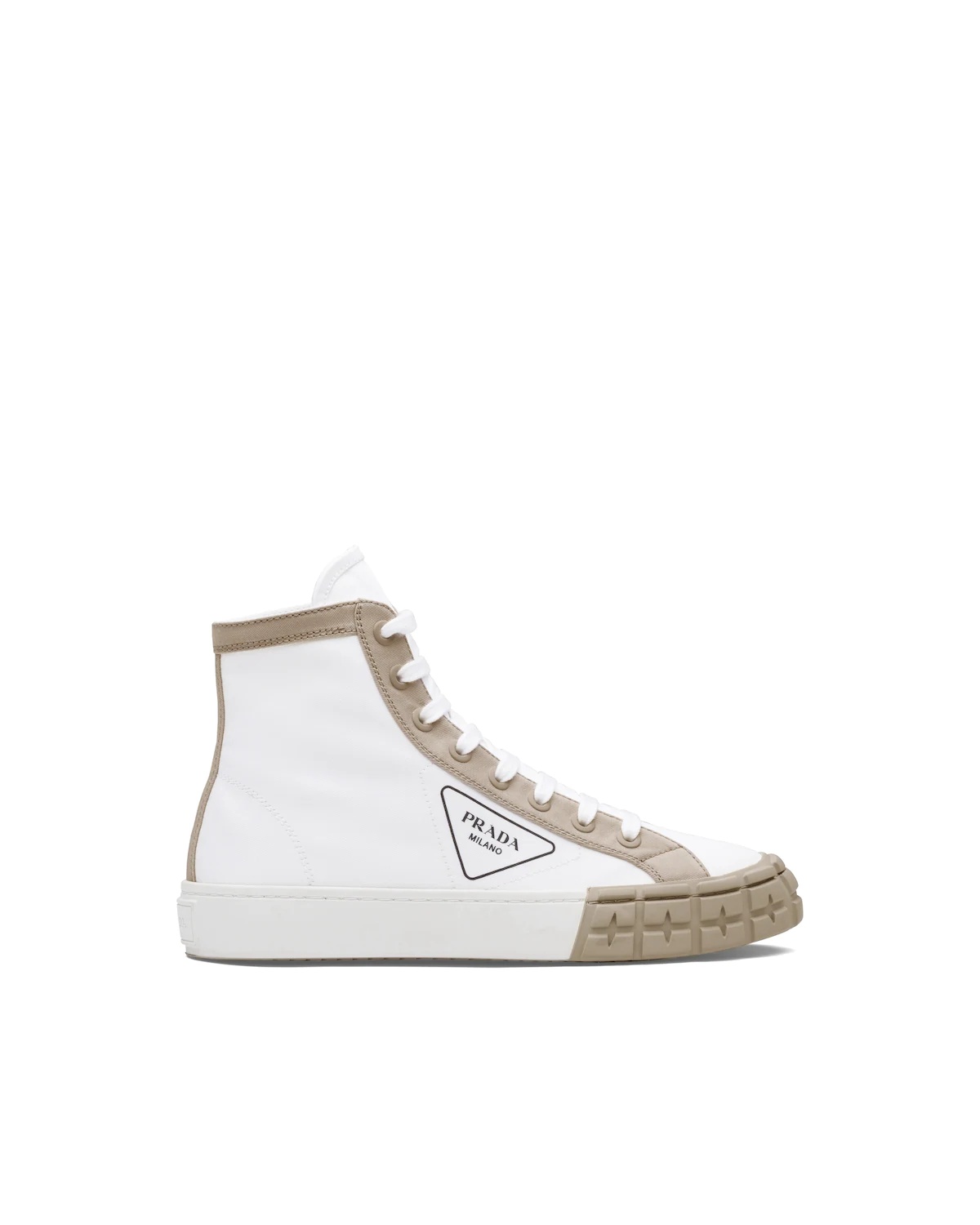 Gabardine high-top sneakers - 3