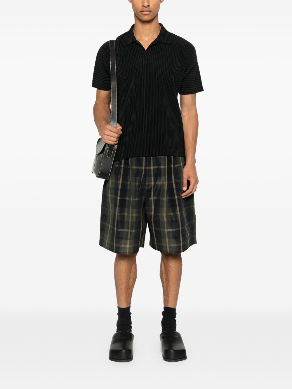 checked shorts - 2