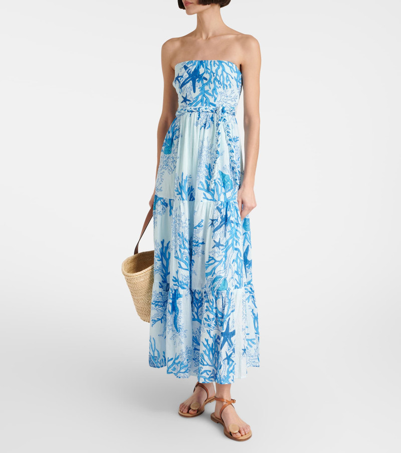 Poupette St Barth Thelma printed cotton maxi dress outlook