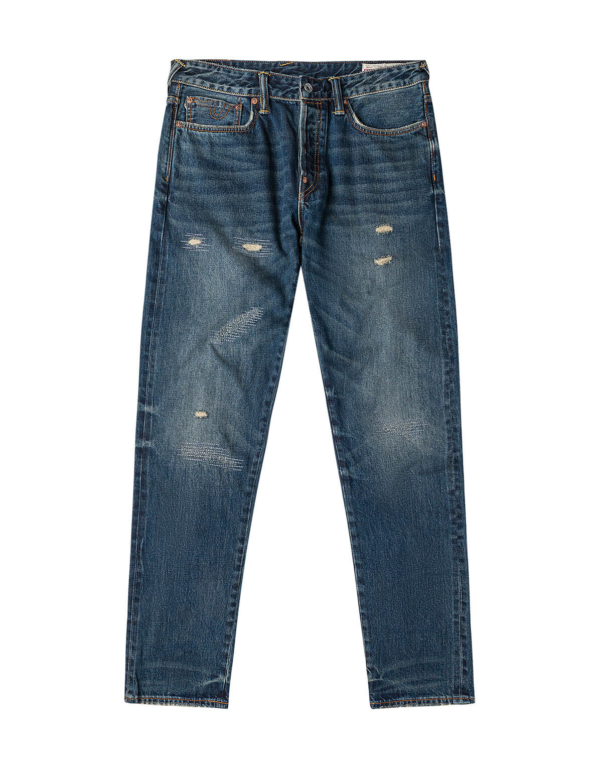 7-Pocket Design Washed Daicock Print Carrot Fit Jeans #2017 - 2