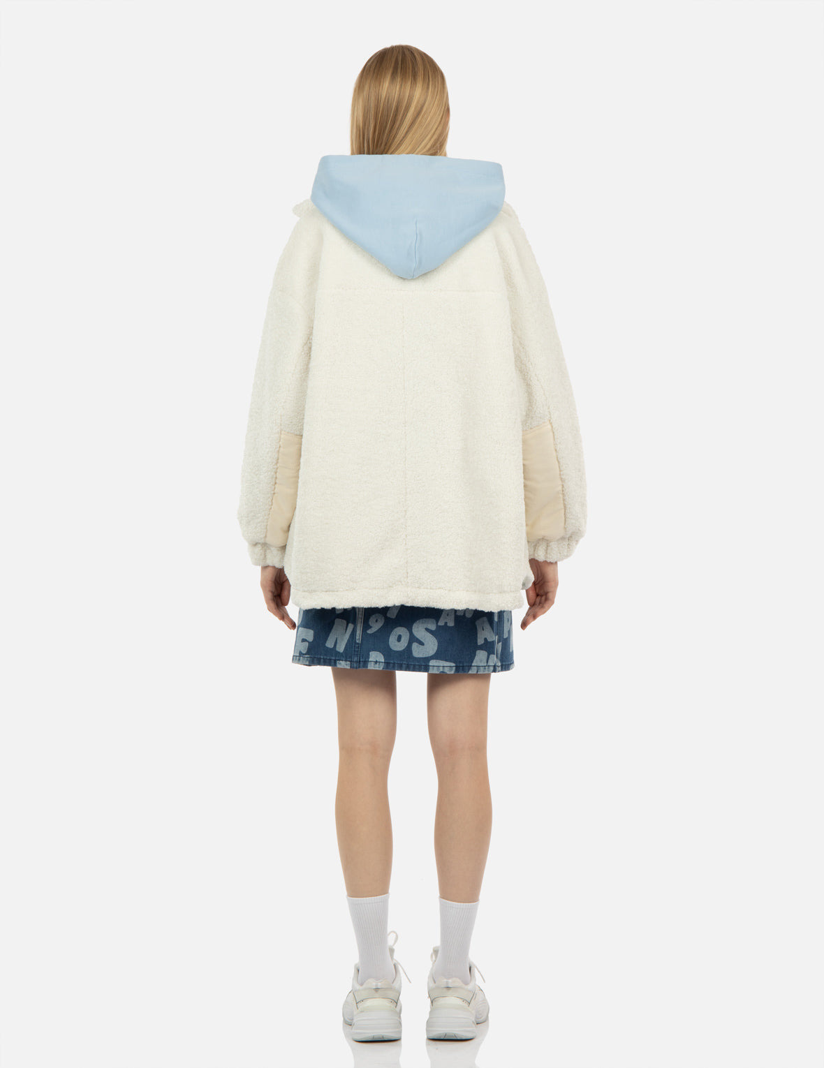 CORDUROY BLOCKED ZIP-UP SHERPA COAT - 6