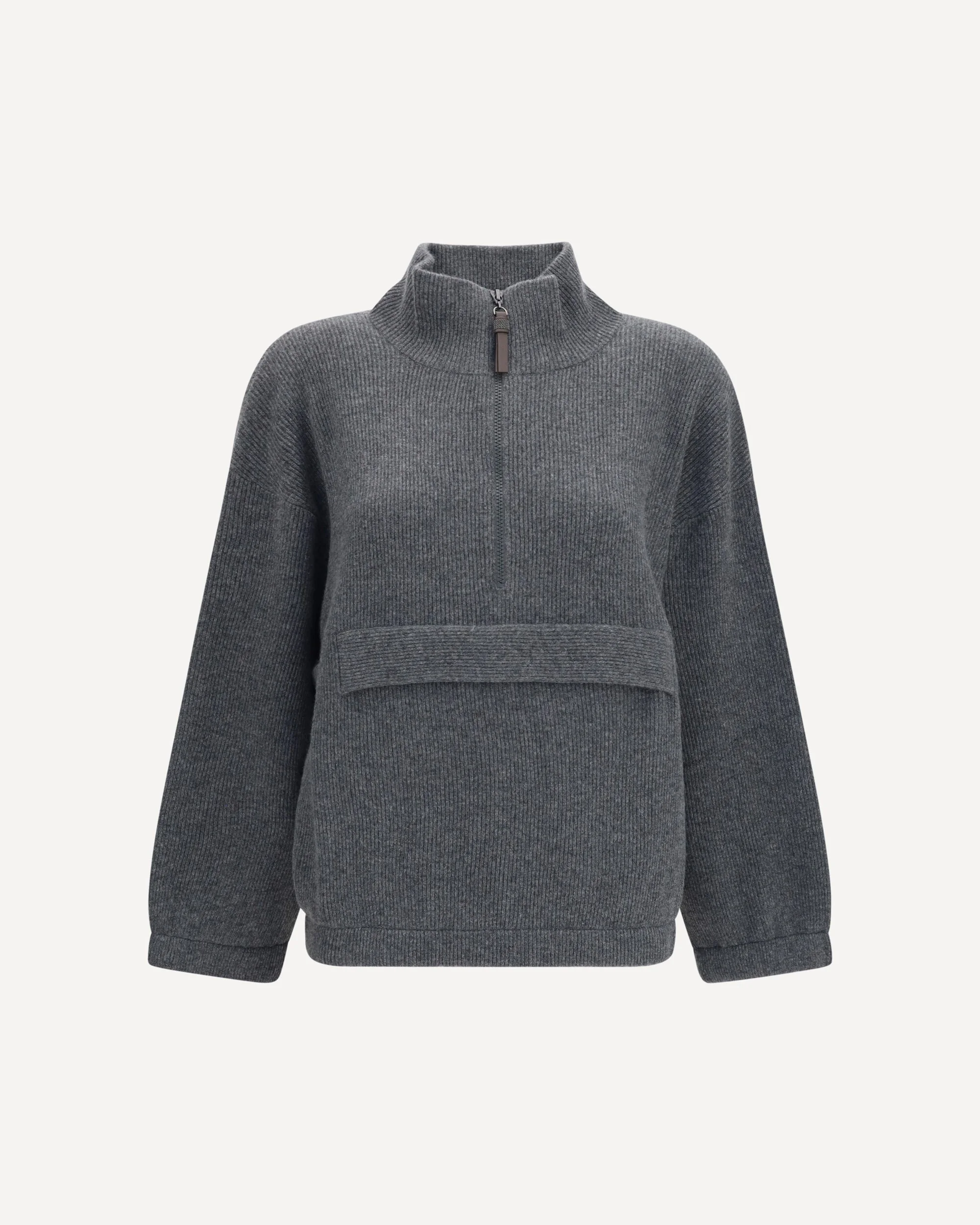 Cashmere half-zip Sweater - 1