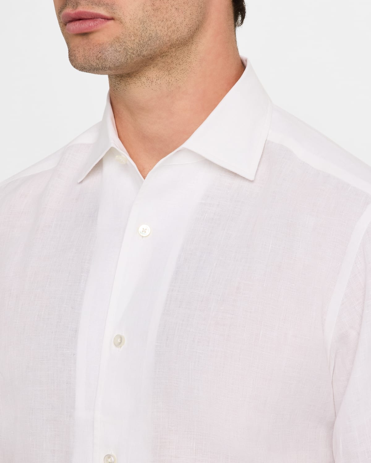 Men's Oasi Lino Casual Button-Down Shirt - 5