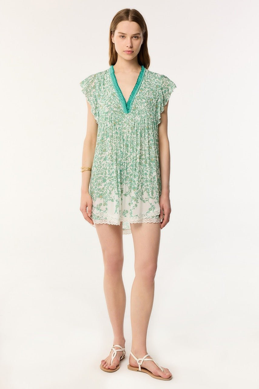 Mini Dress Sasha - Green Lazuli - 2