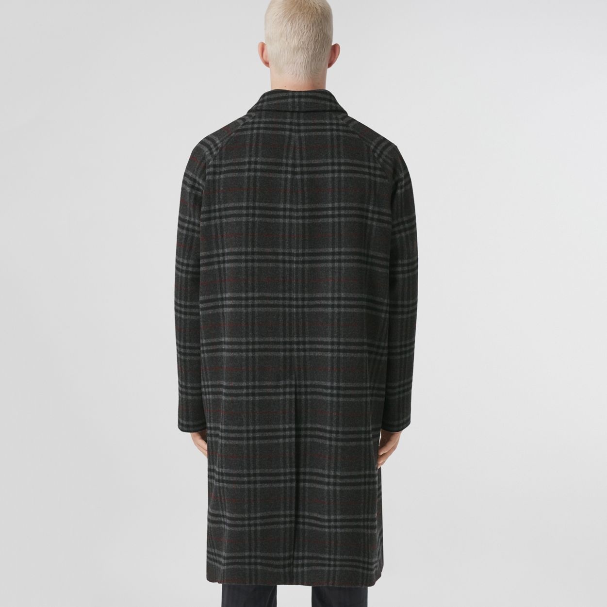 Vintage Check Wool Cashmere Car Coat - 3