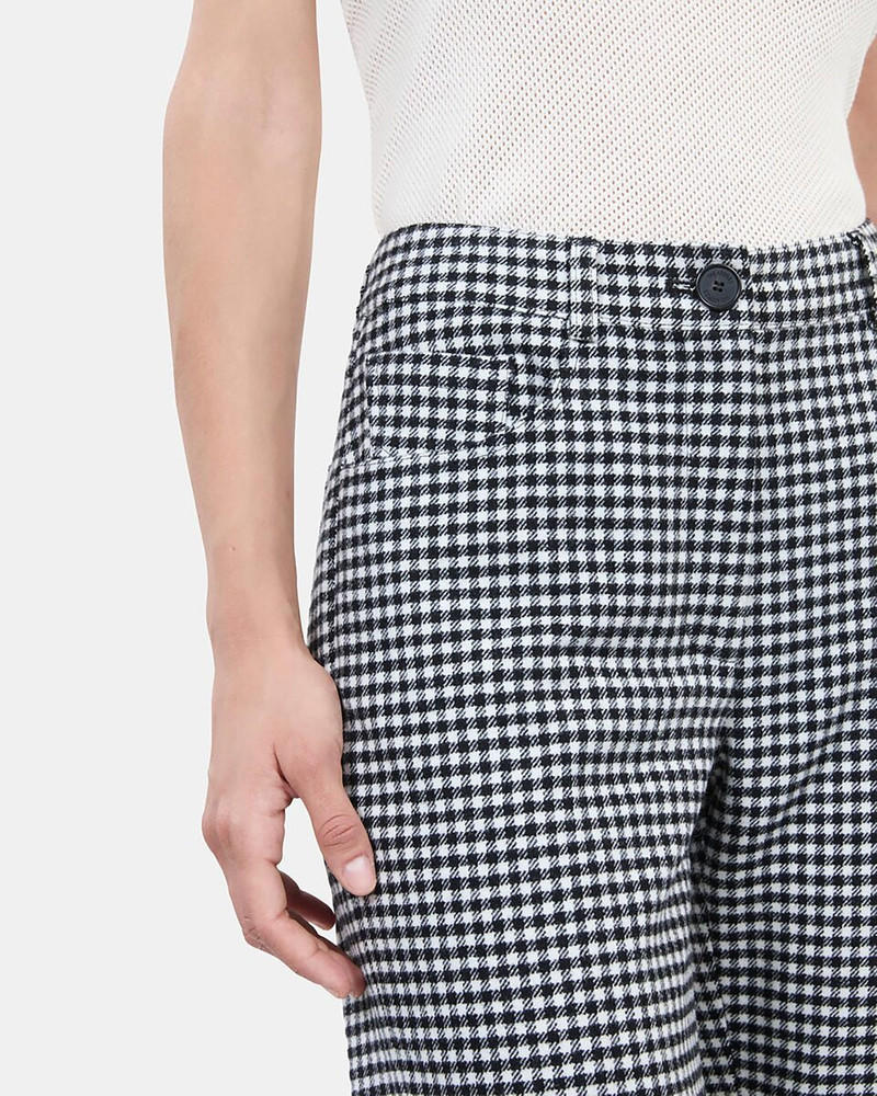 VICHY CHECK FLARE TROUSERS 6
