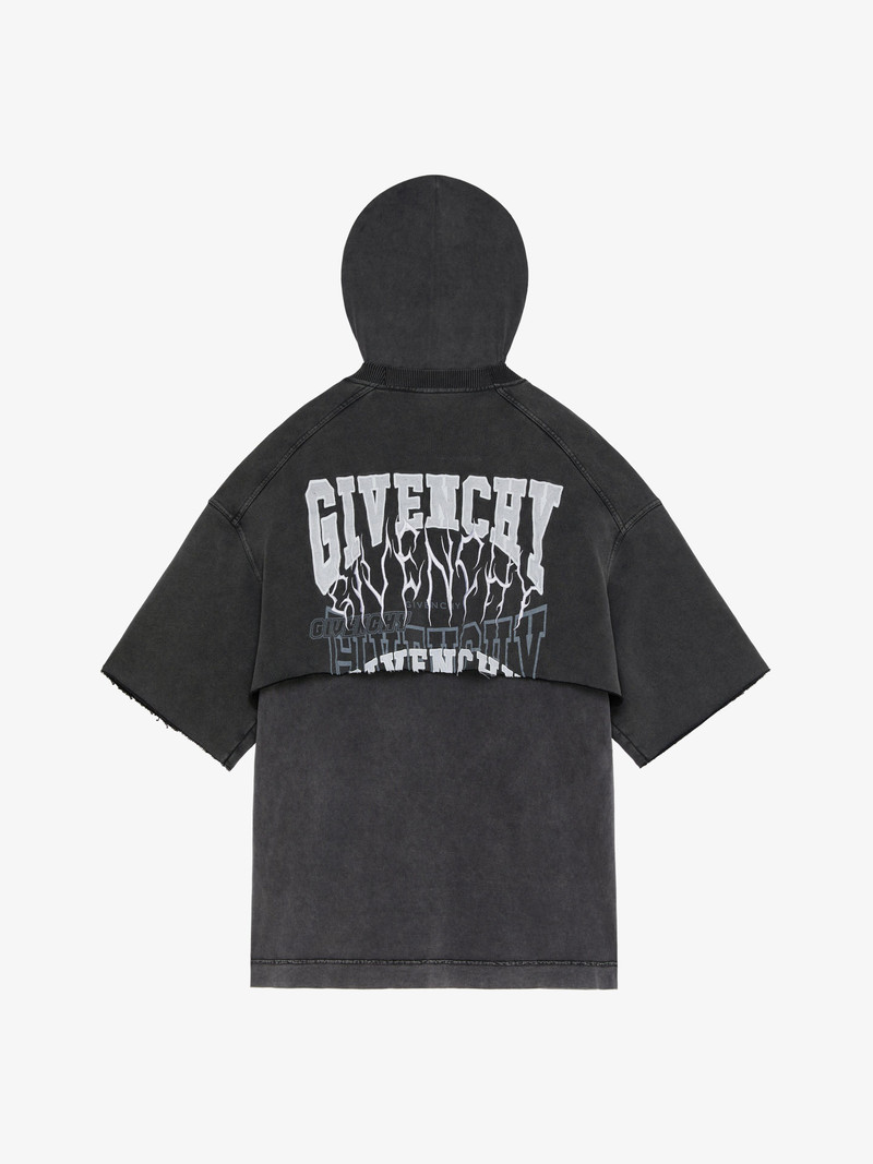 T-SHIRT IN EMBROIDERED JERSEY WITH OVERLAPPED EFFECT 5