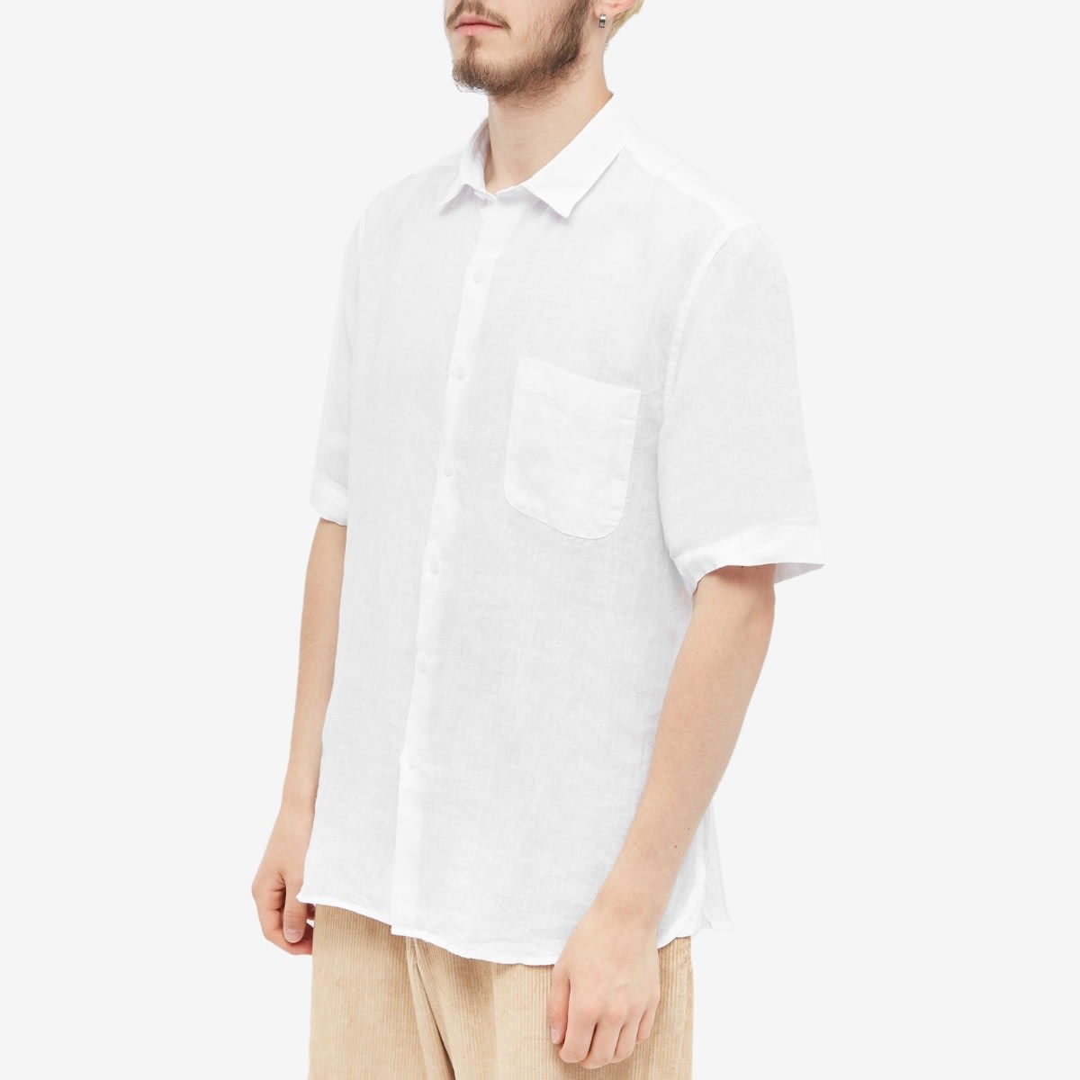 Sunspel Linen Short Sleeve Shirt - 2