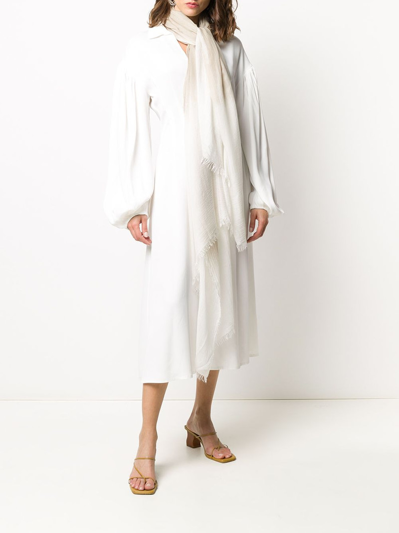 Faliero Sarti frayed edge scarf outlook