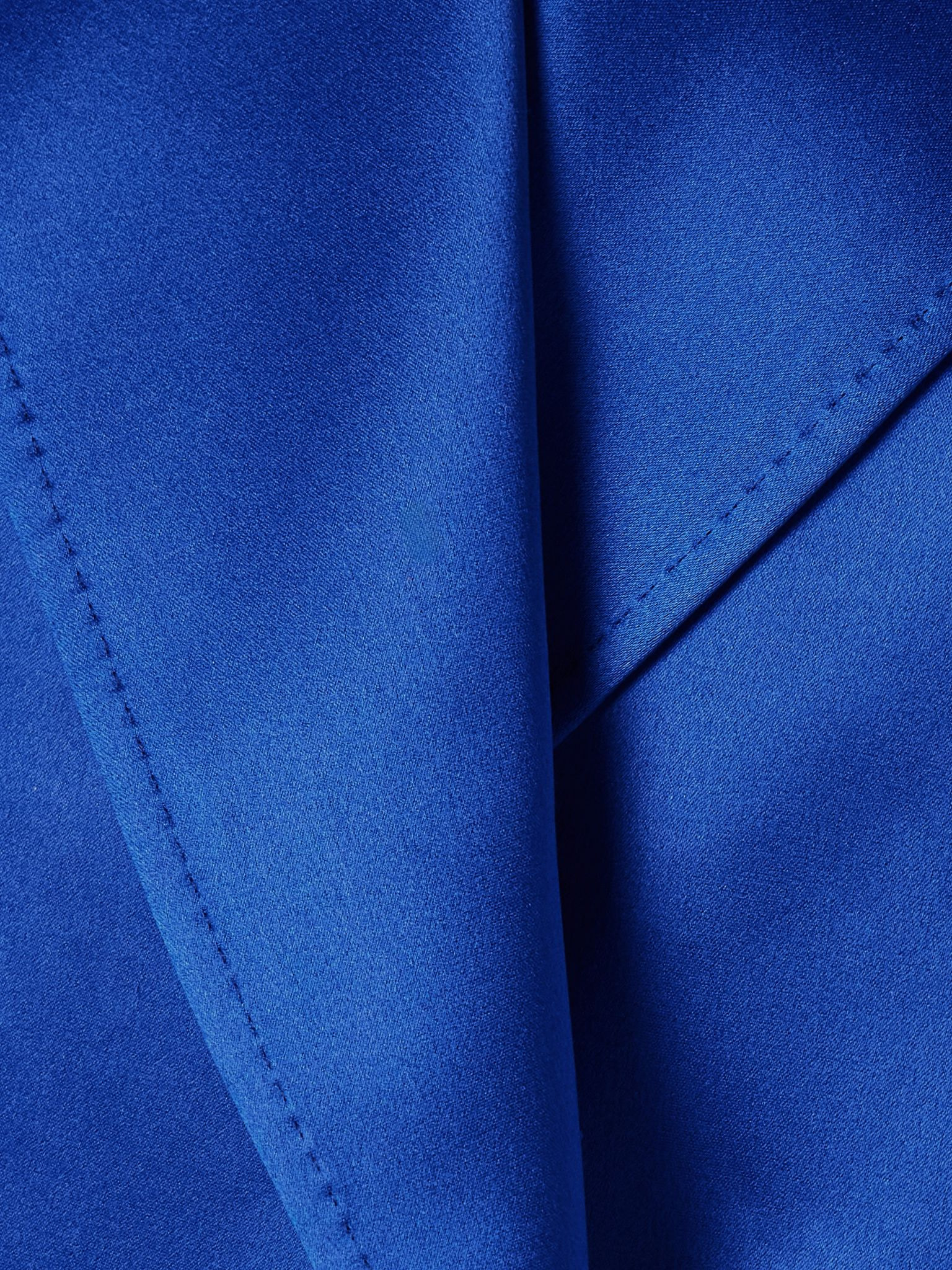 Aleah silk-satin blazer Cobalt blue - 4