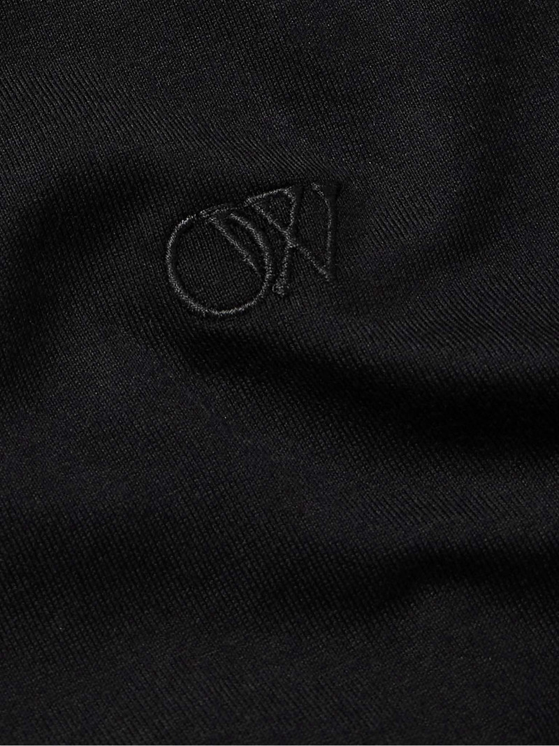Logo-Embroidered Cotton-Jersey T-Shirt 5