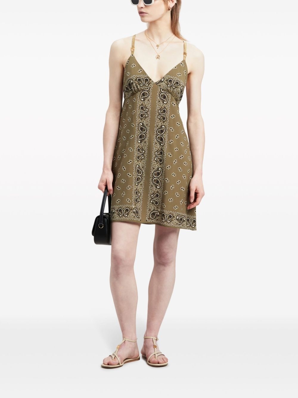 paisley-print slip dress - 2