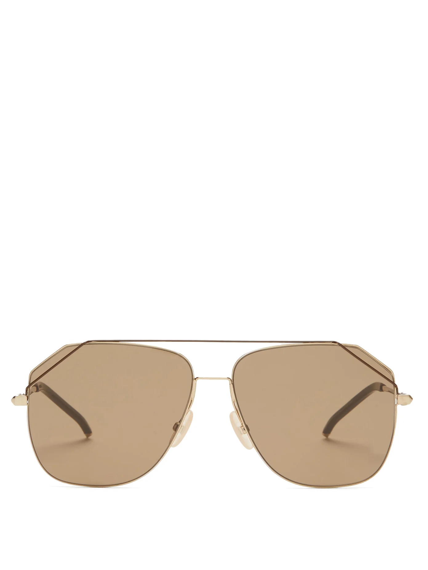 Wired top-bar aviator sunglasses - 1