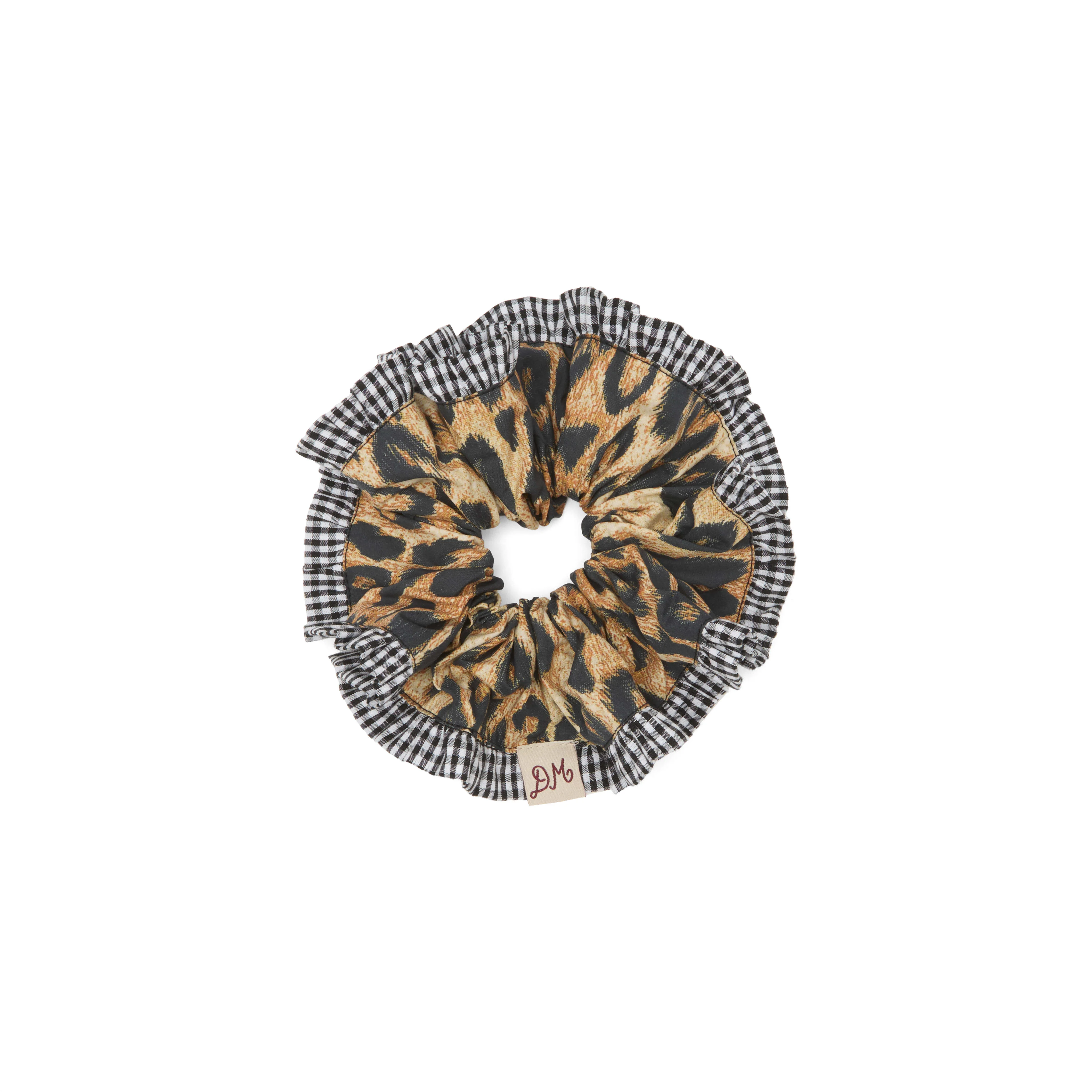 Damson Madder Frill Edge Scrunchie - 1