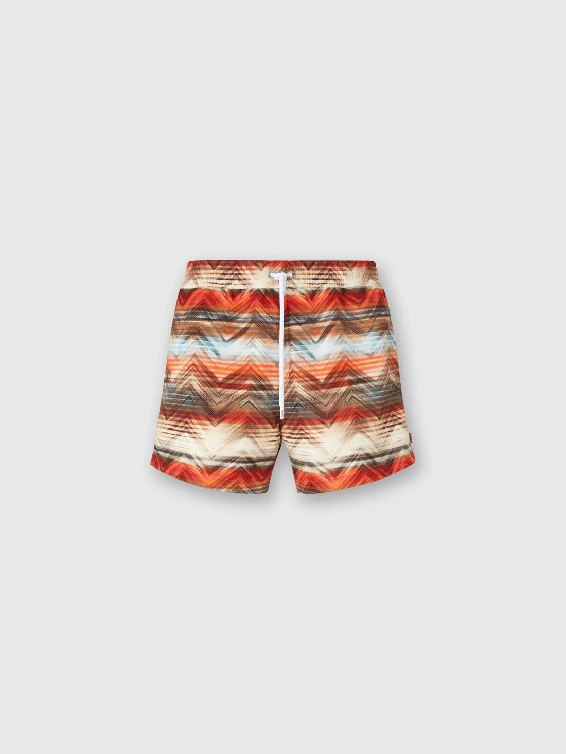 Swim shorts with macro zig zag dégradé print - 1