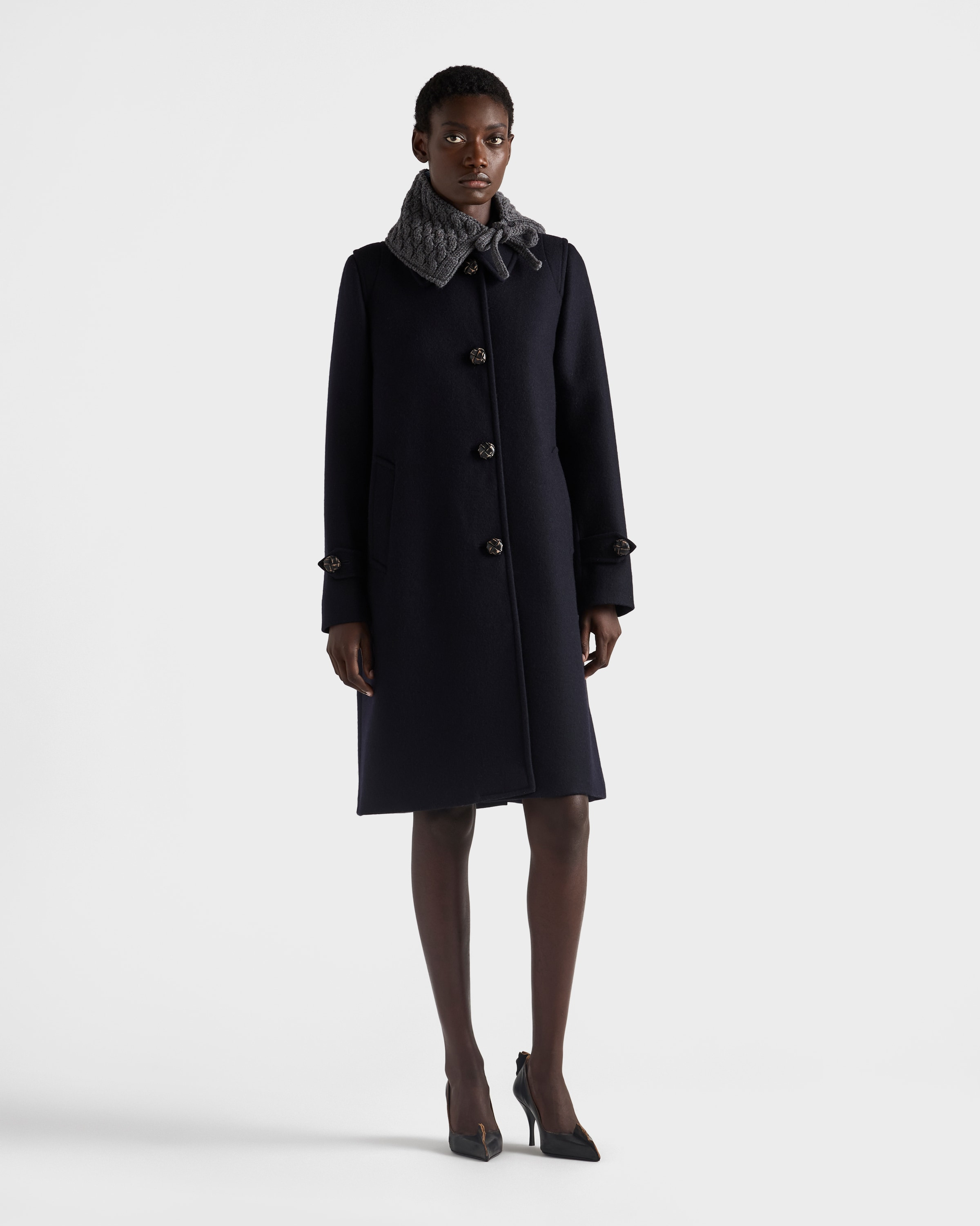 Single-breasted double loden coat - 2