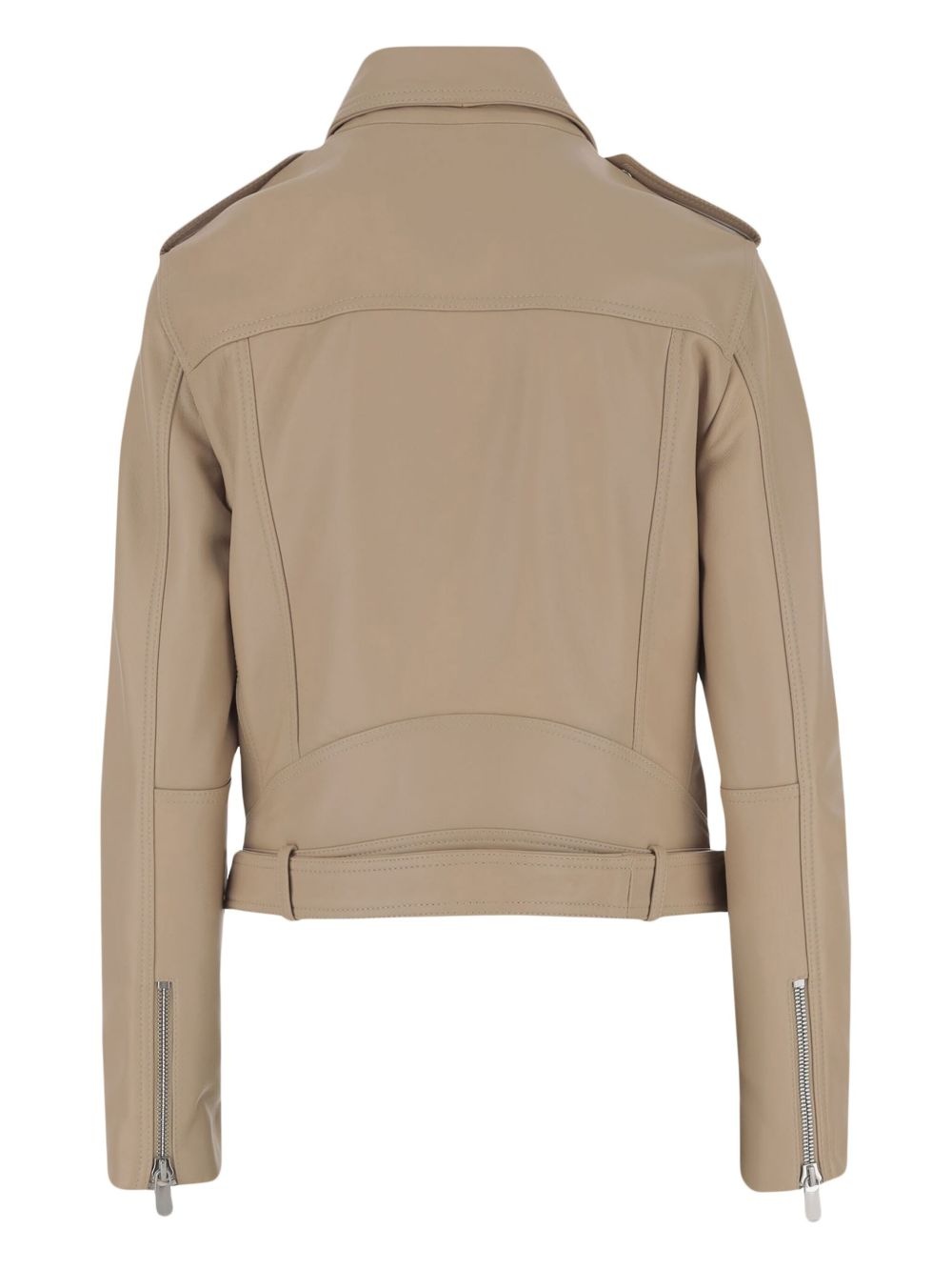 leather biker jacket - 2