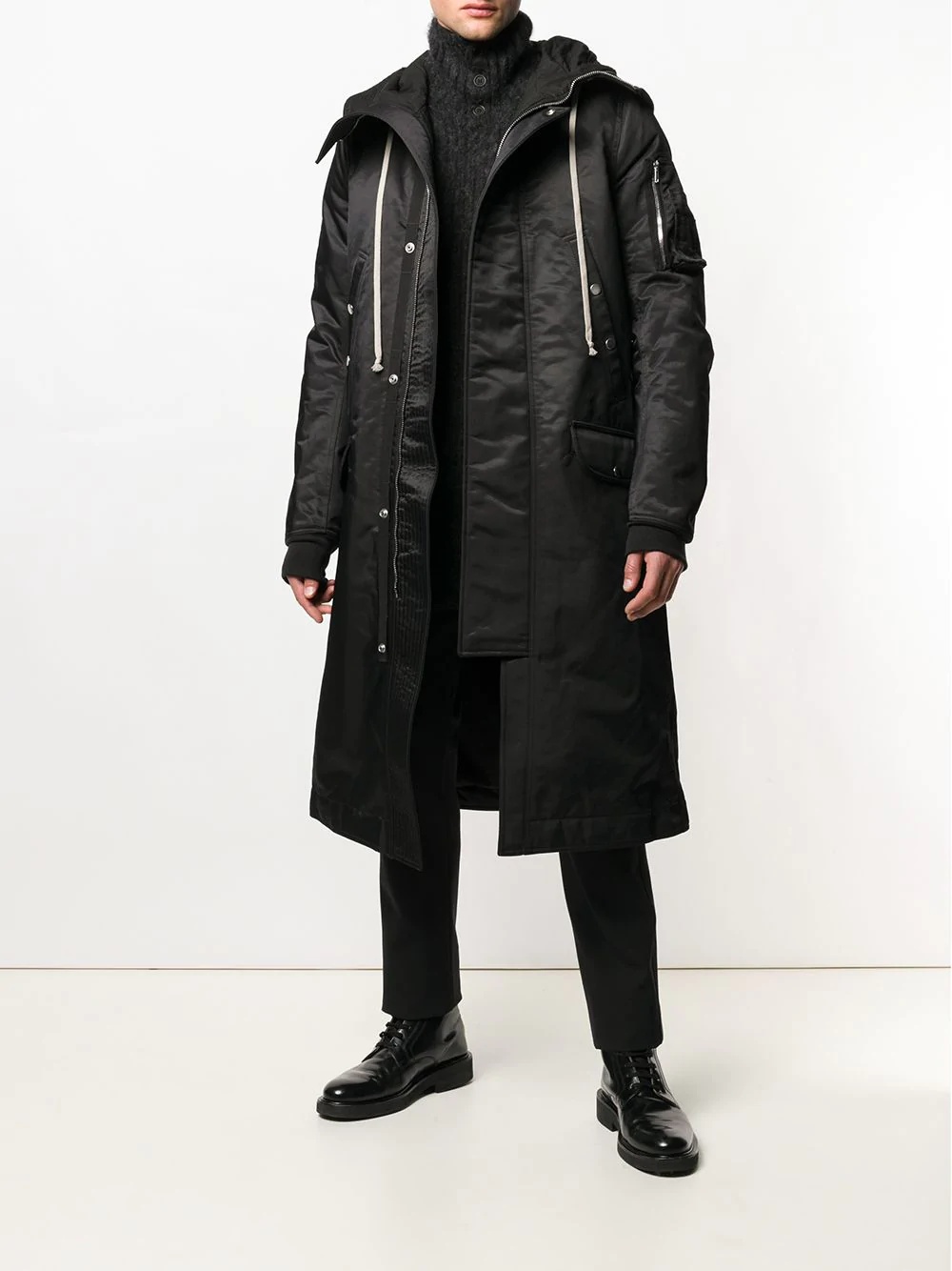 Sisyphus hooded long parka - 2