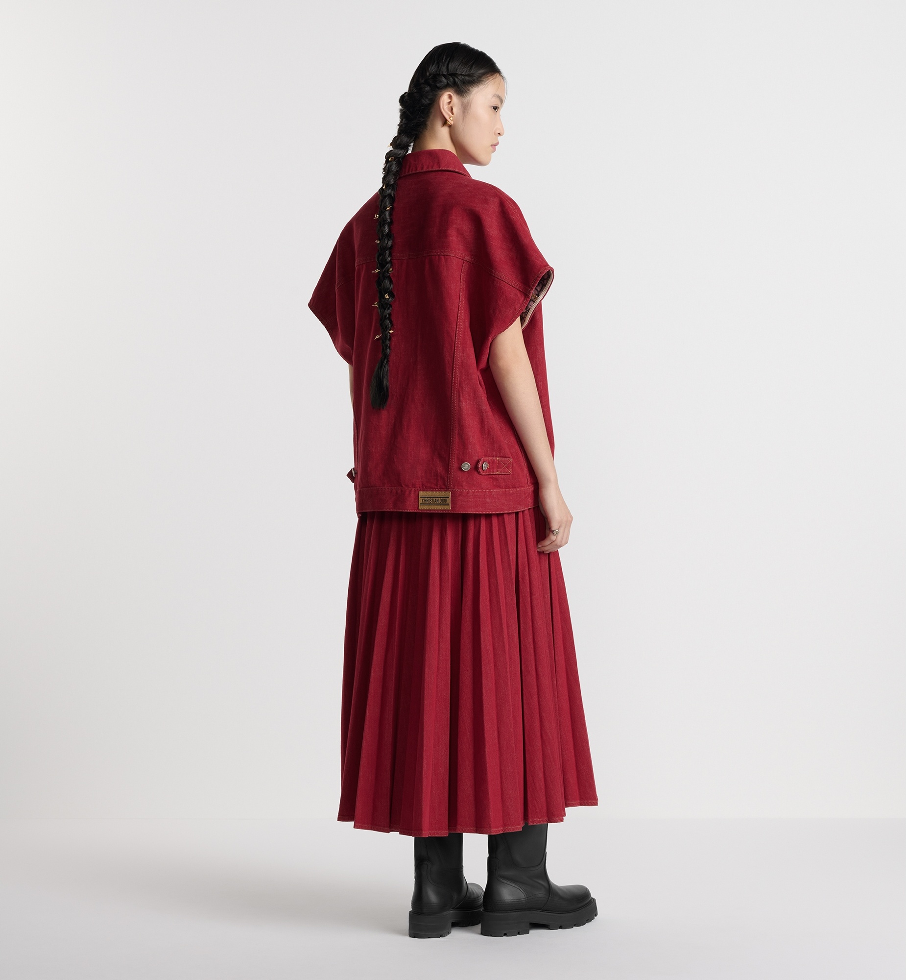 Pleated Mid-Length Skirt - 2