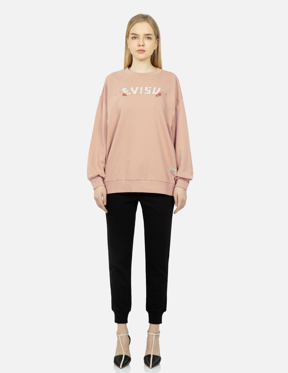 PEACOCK AND TSUBAKI PRINT SWEATSHIRT - 6