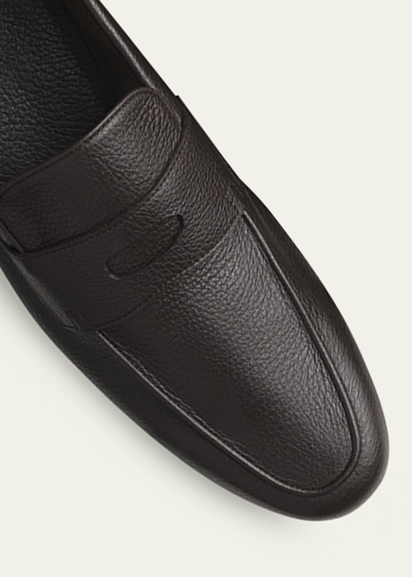 Men's Thorne Soft Textured Leather Penny Loafers - 3