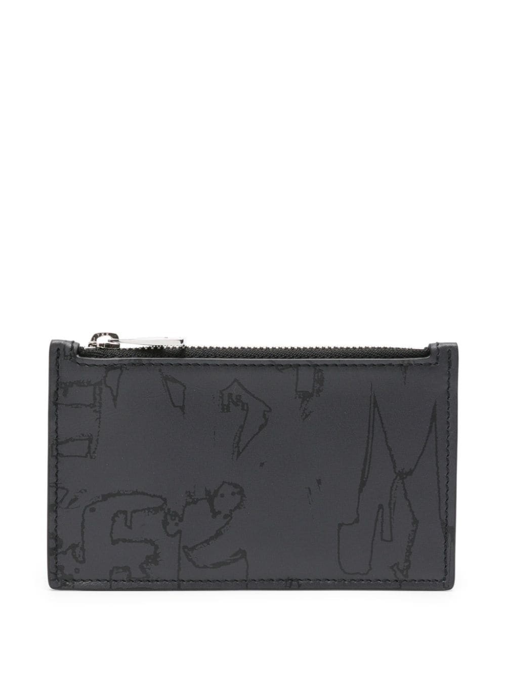 graphic-print zipped wallet - 1