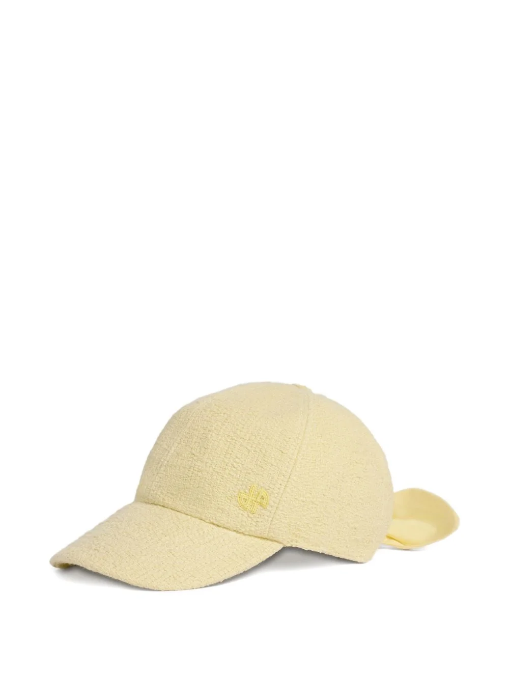 logo-embroidered bow-detail cap - 1