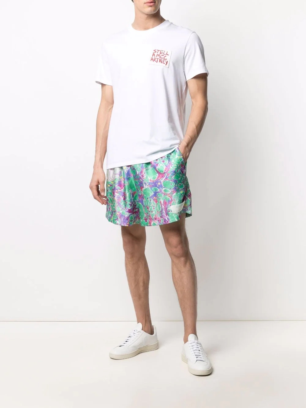 x Ed Curtis oil swirl shorts - 2