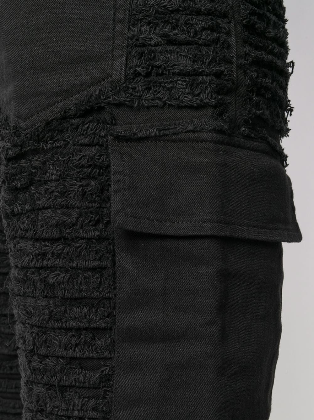 textured multi-pocket shorts - 5