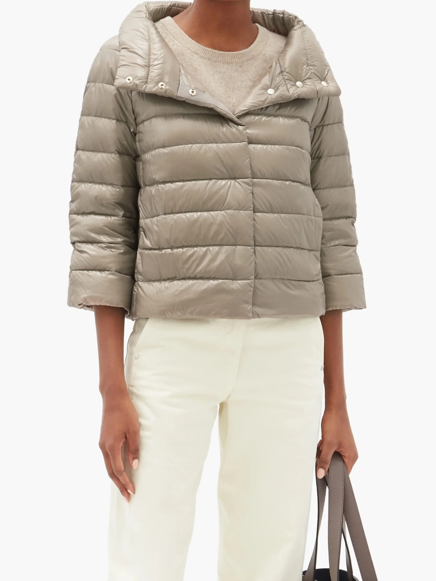 Sofia funnel-neck quilted down jacket - 6