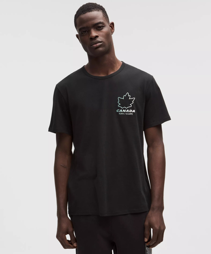 Team Canada Men's Cotton Jersey Graphic T-Shirt *COC Logo 1