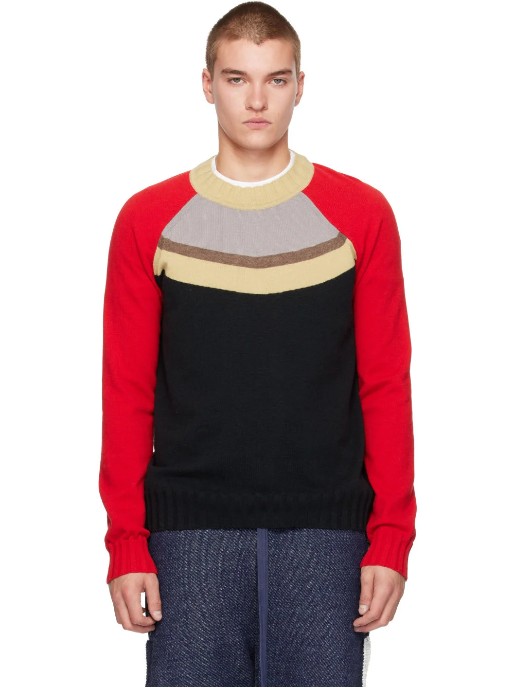 Black & Red Off The Grid Sweater - 1