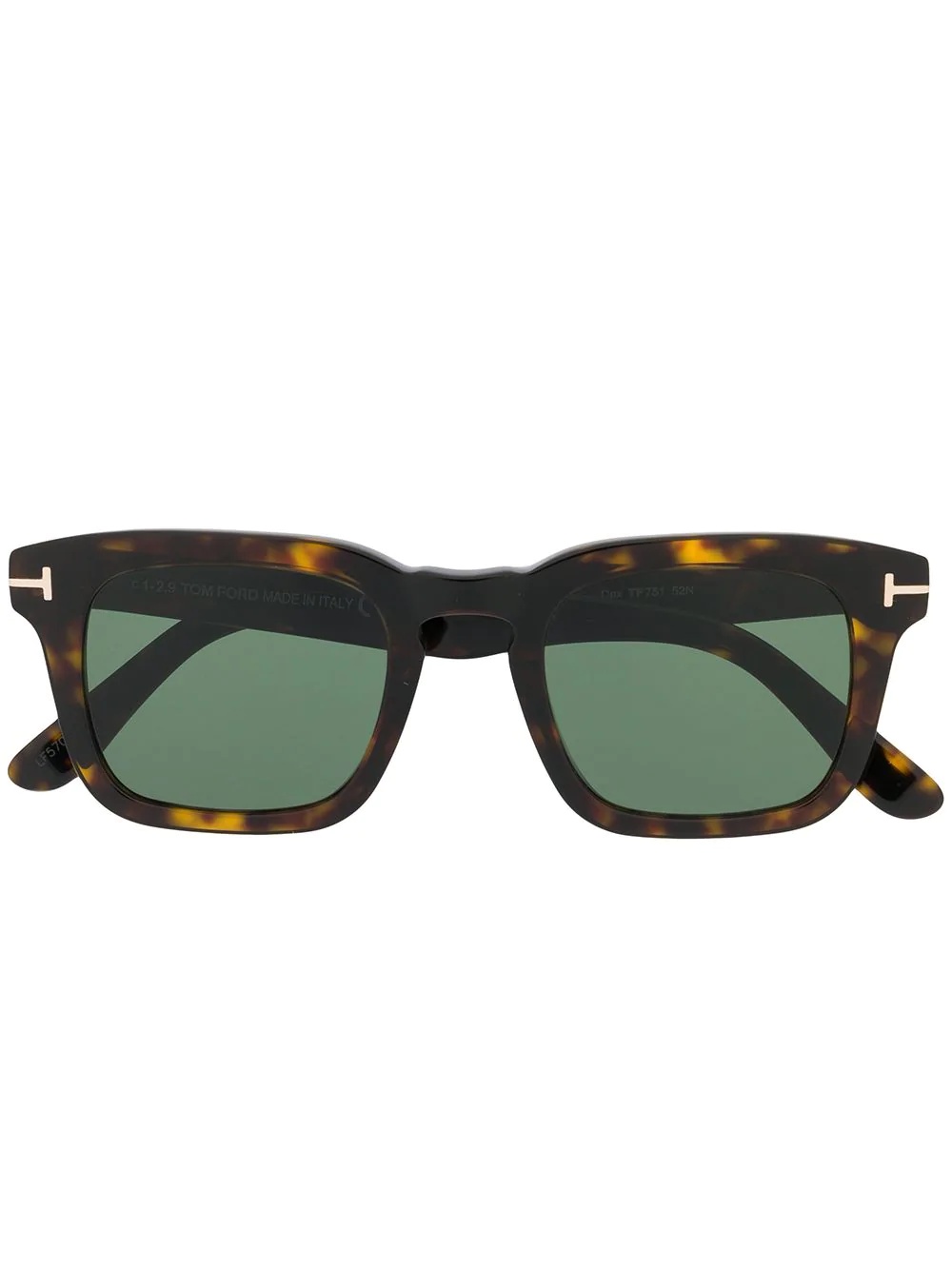 tortoiseshell square-frame sunglasses - 1