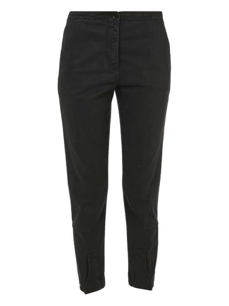 button-fastening cropped trousers 1