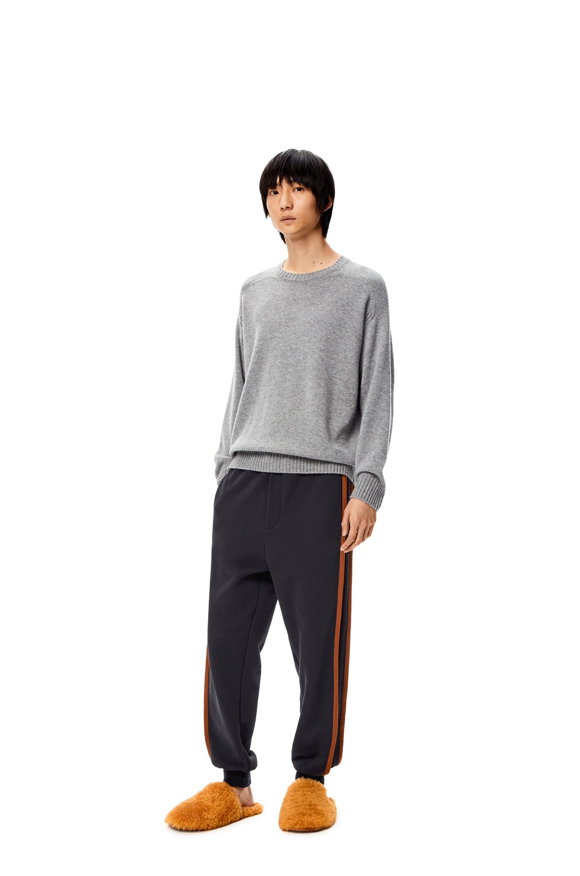 Side band jogging trousers in cotton - 2